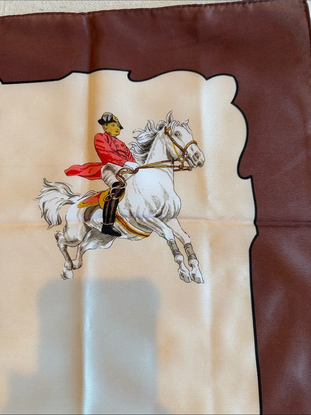MCM Souvenir Scarf Equestrian Spanish Riding School Vienna Austria